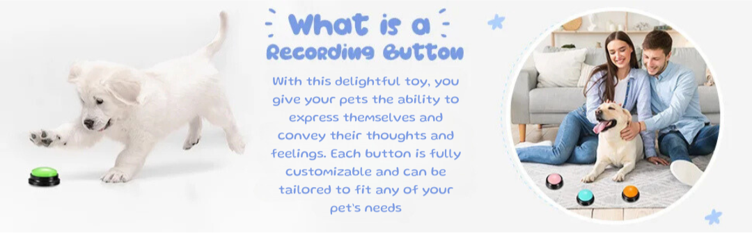 Pet Training Voice Button Set