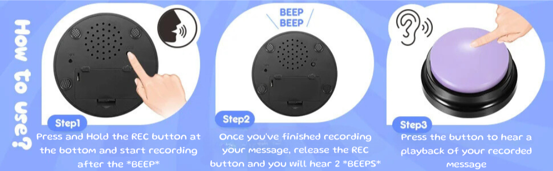 Pet Training Voice Button Set