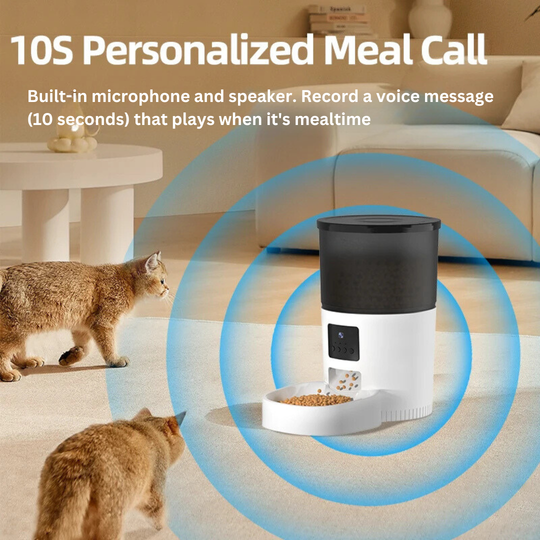 Smart Pet Feeder with Camera & Speaker