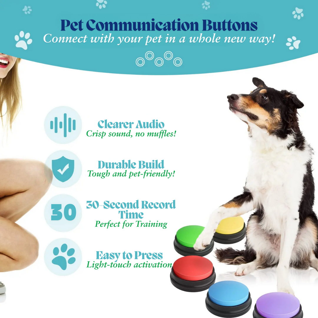 Pet Training Voice Button Set