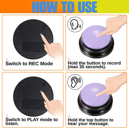 Pet Training Voice Button Set