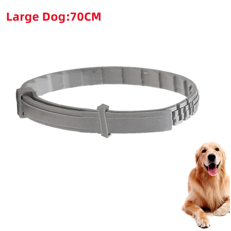 Anti-flea and anti-tick pet collar for cats and dogs, effective for both your cat and dog.