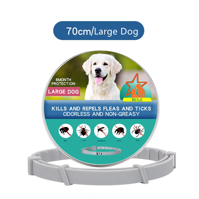 Anti flea and tick pet collar for cats and dogs, effective for both your cat and dog.