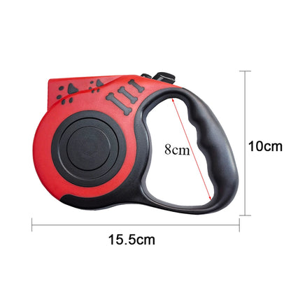 Retractable Pet Leash With LED Flashlight