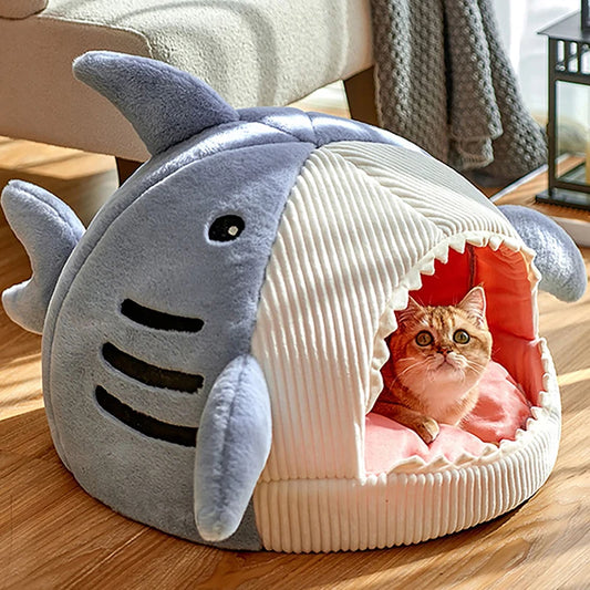 Snuggly Shark Pet Bed