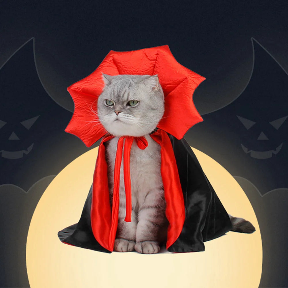 Spooky Vampire Pet Cloak