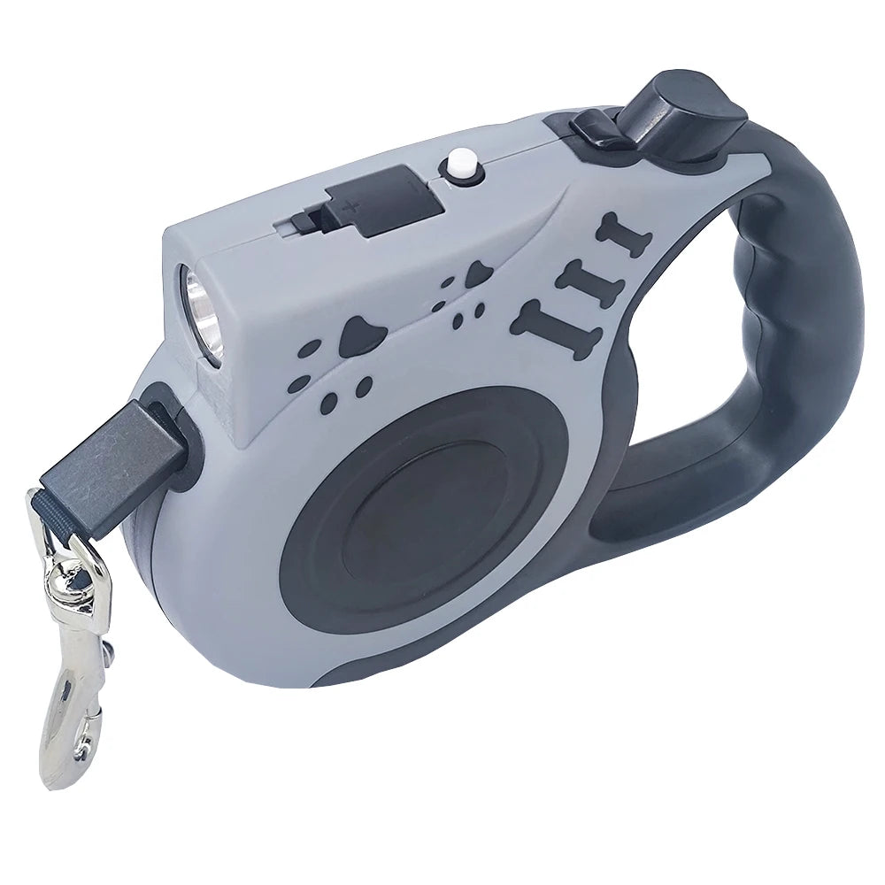 Retractable Pet Leash With LED Flashlight