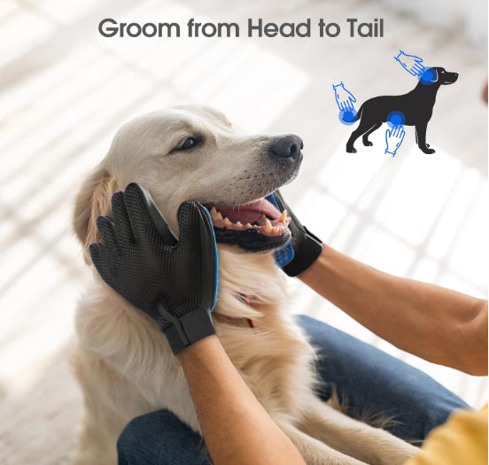 Gentle Pet Grooming Gloves