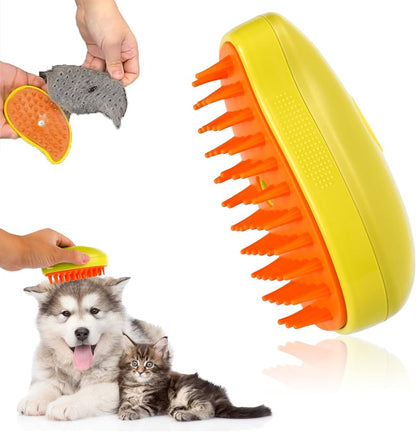 Pet Grooming Steam Brush