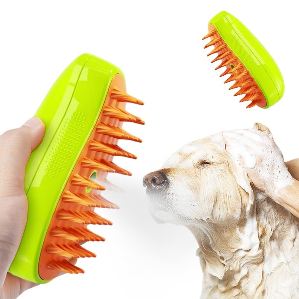 Pet Grooming Steam Brush